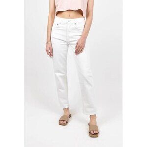 NWT AGOLDE Kye Mid Rise Straight Crop in Cake‎ Size 23